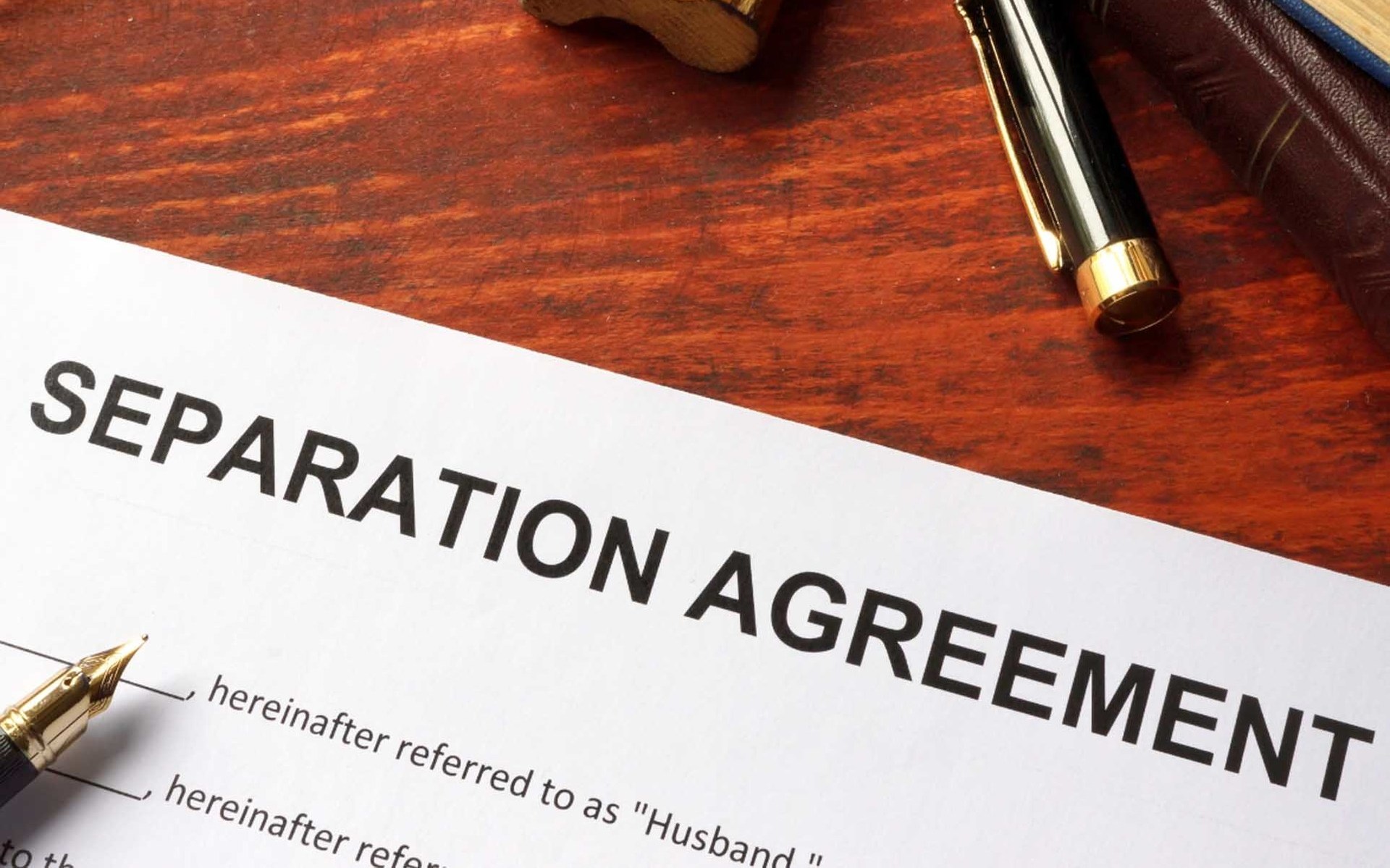 Separation Solicitors in Leicester agreement document